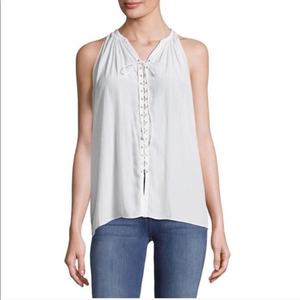 New • Ramy Brook • Lace up blouse • size M